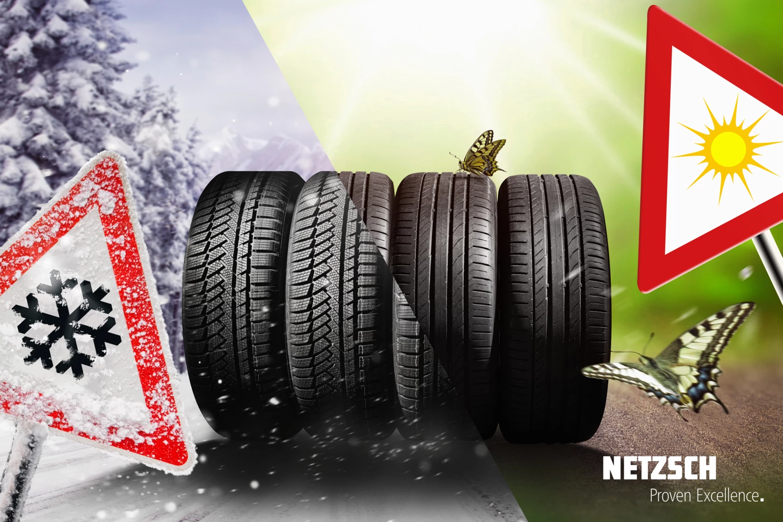 Winter and Summer Tires or Rather AllSeason Tires? NETZSCH Analyzing